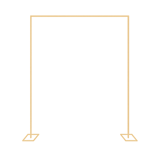 estructura rectangular para fondo de bodas y eventos