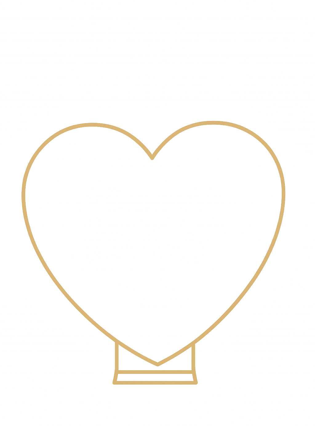 Arco decorativo en forma de corazón con diseño para bodas y eventos