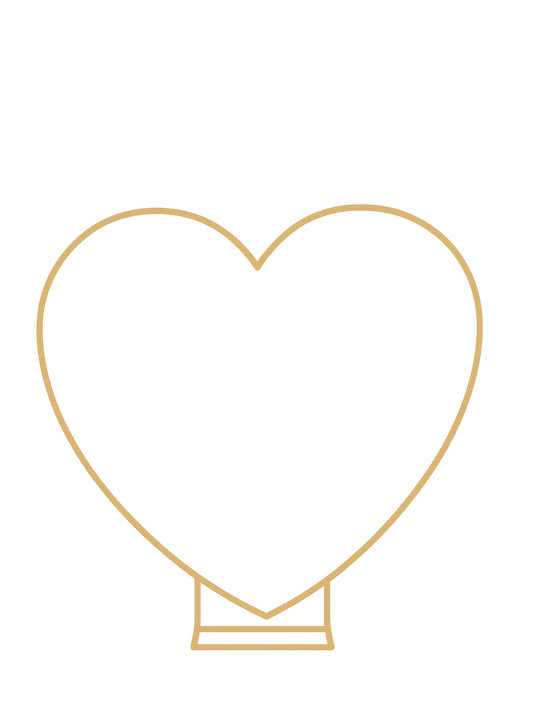 Arco decorativo en forma de corazón con diseño para bodas y eventos